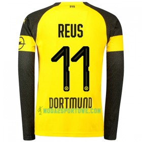 Koszulka Borussia Dortmund Reus 11 Domowe Stroje Piłkarskie 2018/19 Długi Rękaw